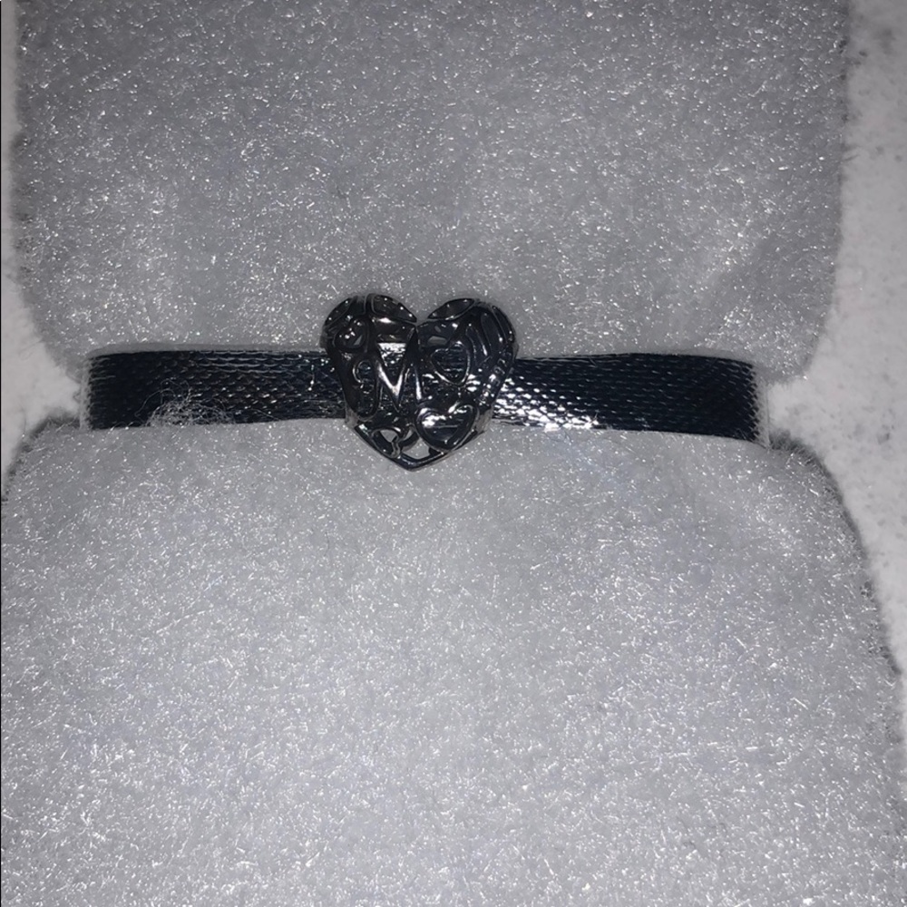 Pandora bracelet “heart mom” charm